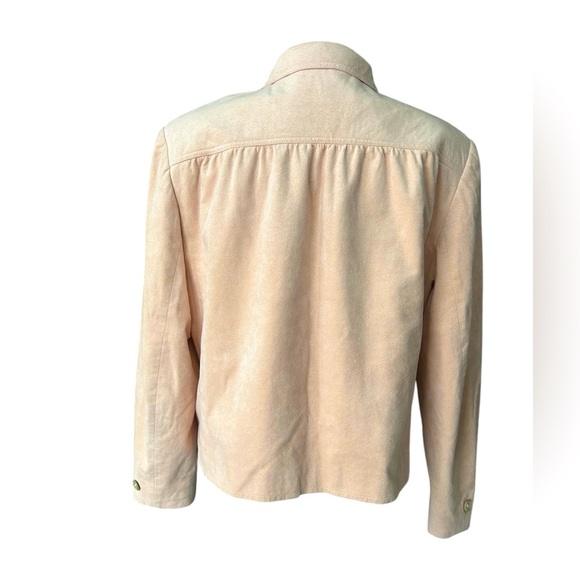 Vintage Jacobson’s Ernst Strauss Ultrasuede blush pink blazer vintage size 16 - Picture 2 of 13